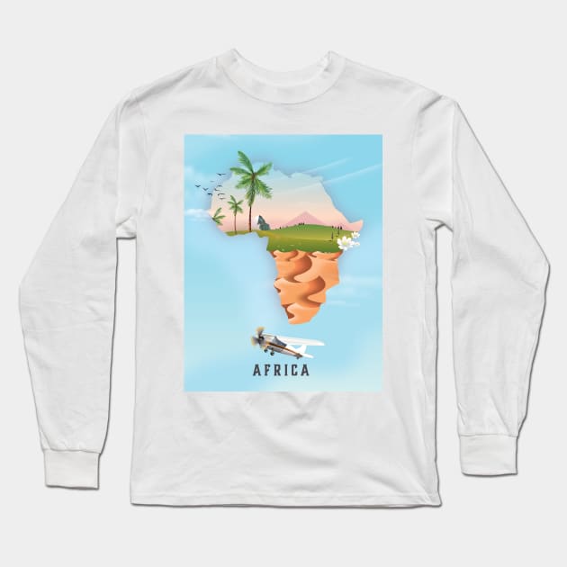 Africa Long Sleeve T-Shirt by nickemporium1